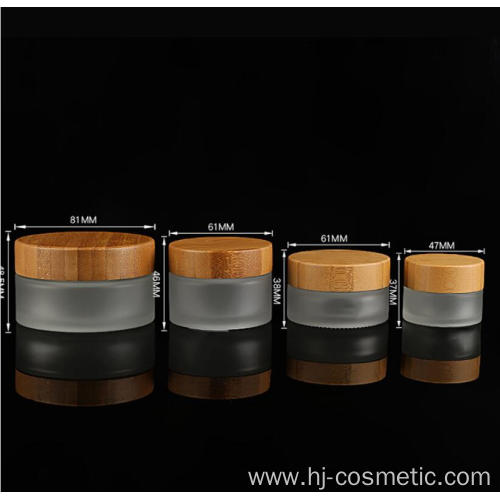 Hot selling bamboo small cosmetics jar, plastic acrylic cream jar 15ml 30ml 50ml 100ml